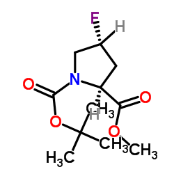 N-t-BOC-trans-4-Fluoro-L-proline methyl ester Structure