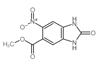 6-硝基-2-氧代-2,3-二氢-1H-1,3-苯并二唑-5-羧酸甲酯结构式