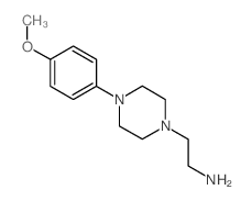 2-(4-(4-甲氧基苯基)哌嗪-1-基)乙胺结构式