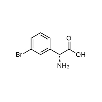 (R)--2-氨基-2-(3-溴苯基)乙酸结构式