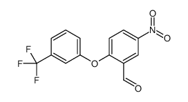 3-(2-Formyl-4-nitrophenoxy)benzotrifluoride, 2-Formyl-4-nitro-3'-(trifluoromethyl)diphenyl ether Structure