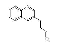 3-quinolin-3-ylprop-2-enal结构式