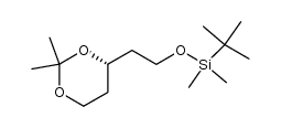(S)-1-(tert-butyl)-1,1-dimethylsilyl (2-[2,2-dimethyl-1,3-dioxan-4-yl]ethyl) ether Structure