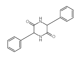 2,5-Piperazinedione,3,6-bis(phenylmethyl)- Structure