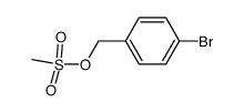 methanesulfonic acid 4-bromo-benzyl ester结构式