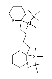 1,4-bis[2-(tert-butyldimethylsilyl)[1,3]-dithian-2-yl]butane Structure