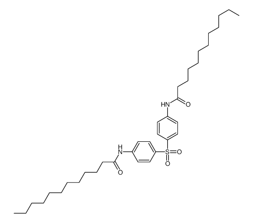 N-[4-[4-(dodecanoylamino)phenyl]sulfonylphenyl]dodecanamide结构式