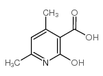 2-hydroxy-4,6-dimethylnicotinic acid Structure