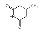 2,6-Piperidinedione,4-methyl- Structure