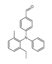4-(N-(2-ethyl-6-methylphenyl)anilino)benzaldehyde结构式