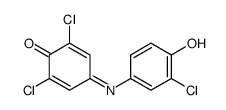 2,6-Dichloro-4-[(3-chloro-4-hydroxyphenyl)imino]-2,5-cyclohexadien-1-one structure