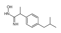 (R,S) 2-(4-isobutylphenyl)-N-hydroxy-propionamidine结构式
