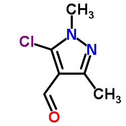 5-Chloro-1,3-dimethyl pyrazole-4-aldehyde Structure