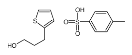 4-methylbenzenesulfonic acid,3-thiophen-2-ylpropan-1-ol结构式