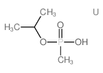 Phosphonic acid, methyl-, monoisopropylester, uranium(4+) salt (8CI)结构式