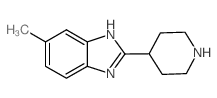 5-甲基-2-哌啶-4-基-1H-苯并咪唑结构式