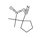 1-(2-nitropropan-2-yl)cyclopentane-1-carbonitrile结构式