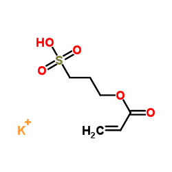 3-丙-2-烯酰氧基丙烷-1-磺酸钾结构式