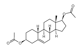 3β,17β-diacetoxy-19-norandrost-5-ene Structure