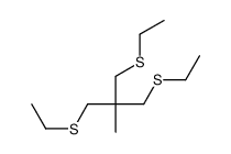 1,3-bis(ethylsulfanyl)-2-(ethylsulfanylmethyl)-2-methylpropane Structure