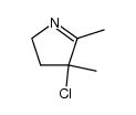3-chloro-2,3-dimethyl-1-pyrroline结构式