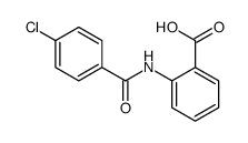 2-(4-氯苯甲酰胺基)苯甲酸结构式