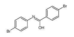 4-溴-N-(4-溴苯基)苯甲酰胺结构式