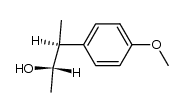 erythro-3-(4-methoxyphenyl)butan-2-ol Structure