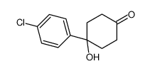 4-(4-chlorophenyl)-4-hydroxycyclohexan-1-one结构式