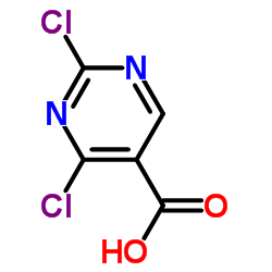 2,4-二氯嘧啶-5-羧酸结构式
