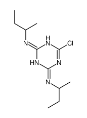 2-N,4-N-di(butan-2-yl)-6-chloro-1,3,5-triazine-2,4-diamine结构式