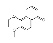 Benzaldehyde, 3-ethoxy-4-methoxy-2-(2-propenyl)- (9CI)结构式
