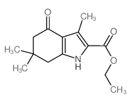 ethyl 3,6,6-trimethyl-4-oxo-5,7-dihydro-1H-indole-2-carboxylate Structure