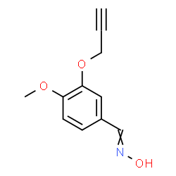 4-METHOXY-3-(2-PROPYNYLOXY)BENZENECARBALDEHYDE OXIME结构式