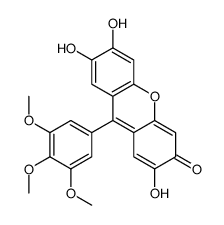 2,6,7-trihydroxy-9-(3,4,5-trimethoxyphenyl)xanthen-3-one结构式