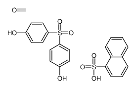 formaldehyde,4-(4-hydroxyphenyl)sulfonylphenol,naphthalene-1-sulfonic acid Structure