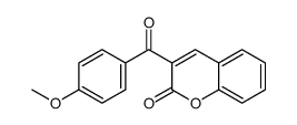 3-(4-甲氧基苯甲酰基)-2H-色烯-2-酮结构式