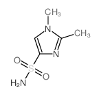 1,2-Dimethylimidazole-4-sulfonamide Structure