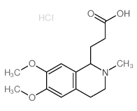 3-(6,7-dimethoxy-2-methyl-3,4-dihydro-1H-isoquinolin-1-yl)propanoic acid结构式