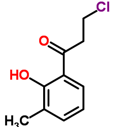3-Chloro-1-(2-hydroxy-3-methylphenyl)-1-propanone结构式