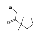 2-bromo-1-(1-methylcyclopentyl)ethanone Structure