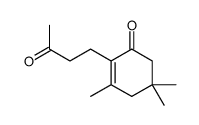 3,5,5-trimethyl-2-(3-oxobutyl)cyclohex-2-en-1-one结构式