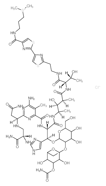 Bleomycinamide,N1-[3-(dimethylsulfonio)propyl]-, chloride (9CI) Structure