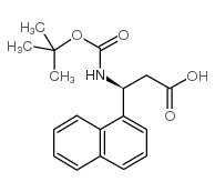 Boc-(S)-3-Amino-3-(1-naphthyl)-propionic acid Structure