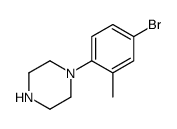 1-(2-甲基-4-溴苯基)哌嗪结构式