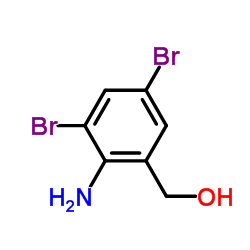 2-氨基-3,5-二溴苄醇结构式