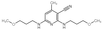 2,6-双((3-甲氧基丙基)氨基)-4-甲基烟腈结构式