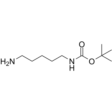 N-(5-氨基戊基)氨基甲酸叔丁酯结构式