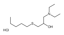 1-(diethylamino)-3-pentylsulfanylpropan-2-ol,hydrochloride结构式