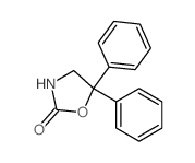 5,5-diphenyl-1,3-oxazolidin-2-one结构式